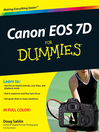 Canon EOS 7D For Dummies (eBook)
